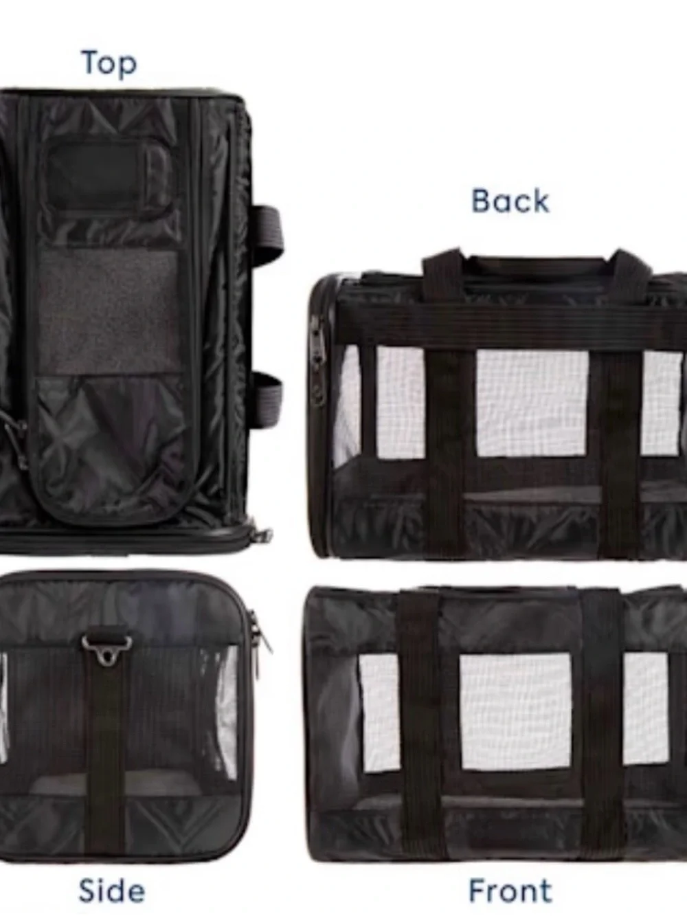 Sherpa Deluxe Black Soft Sided Dog & Cat Carrier